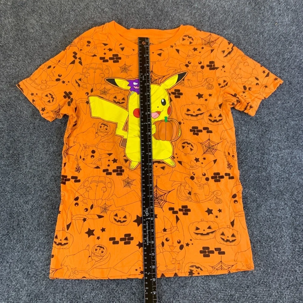 Hybrid Apparel Pokemon Pikachu Halloween T-Shirt Boys XL Orange Graphic Cotton